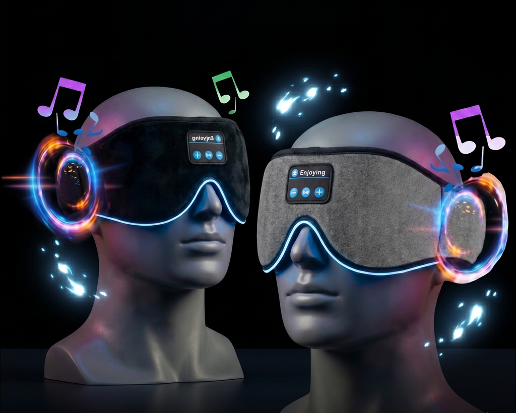 Mask For Sleep Headphones Bluetooth 3D Eye Mask Music Play Sleeping Headphones with Built-in HD Speaker