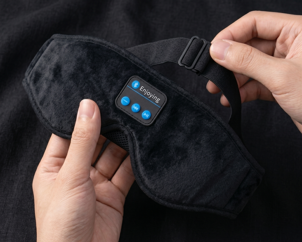 Mask For Sleep Headphones Bluetooth 3D Eye Mask Music Play Sleeping Headphones with Built-in HD Speaker