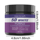 Purple Tooth Cleaning Powder - Sulfate-Free, Deep Cleaning and Polishing, Whitens Teeth in 5 Days, Portable for Daily Use and Travel