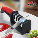 1pc Professional Blade Sharpener, Tungsten Diamond Ceramic Sharpening System, No Assembly Required, Kitchen Sharpening Tool