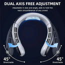 8000mAh Electric Hanging Neck Fan Portable Bladeless Mini Rechargeable Mute LED Digital Display Air Cooler For Outdoor