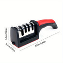 1pc Professional Blade Sharpener, Tungsten Diamond Ceramic Sharpening System, No Assembly Required, Kitchen Sharpening Tool